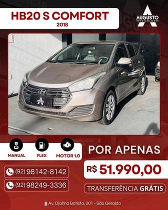 HYUNDAI HB20S 1.0 COMFORT PLUS 12V FLEX 4P MANUAL HYUNDAI HB20S 1.0 COMFORT PLUS 12V FLEX 4P MANUAL